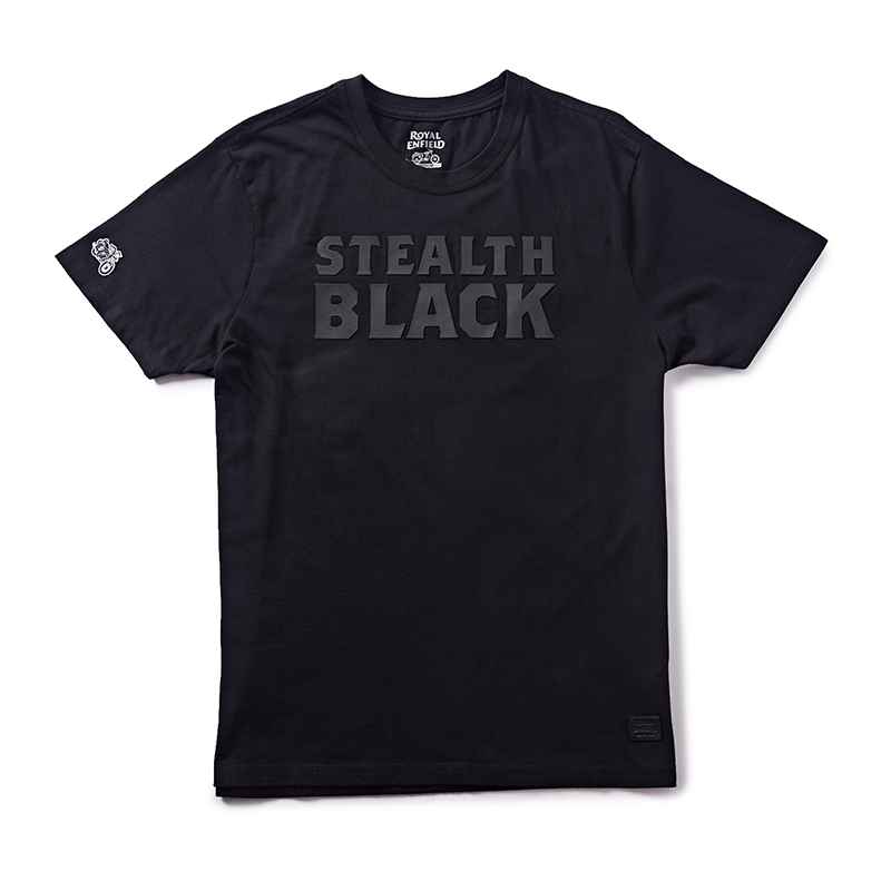 스텔스 T크루 블랙 반팔 티셔츠-1