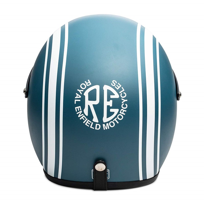 매트 블루 오픈 페이스 헬멧