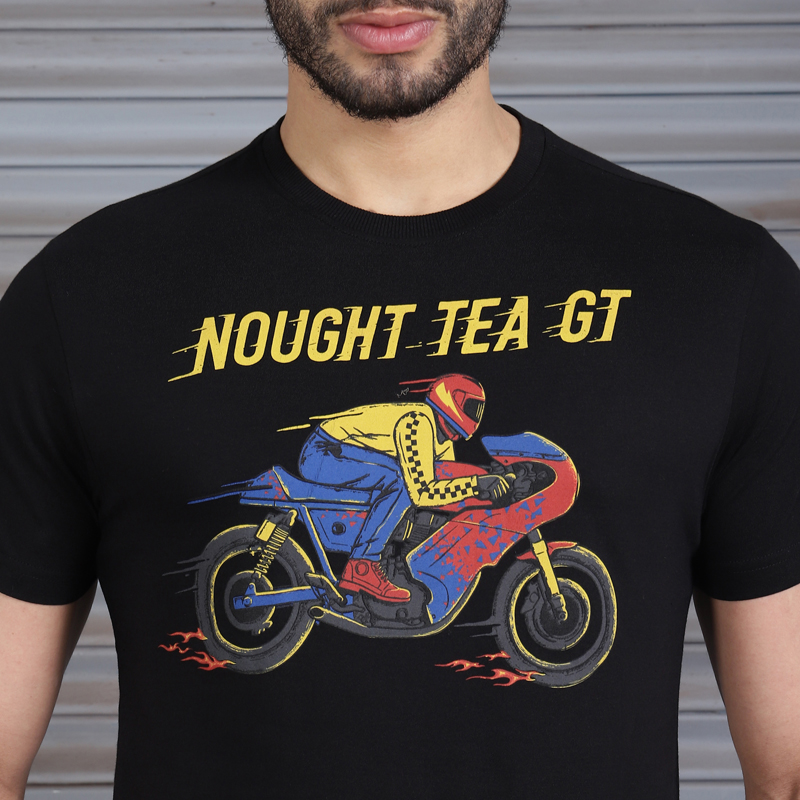 노우트 GT 블랙 반팔 티셔츠-2