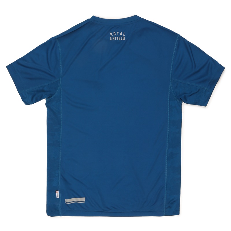 로얄 심리스 블루 티셔츠-2
