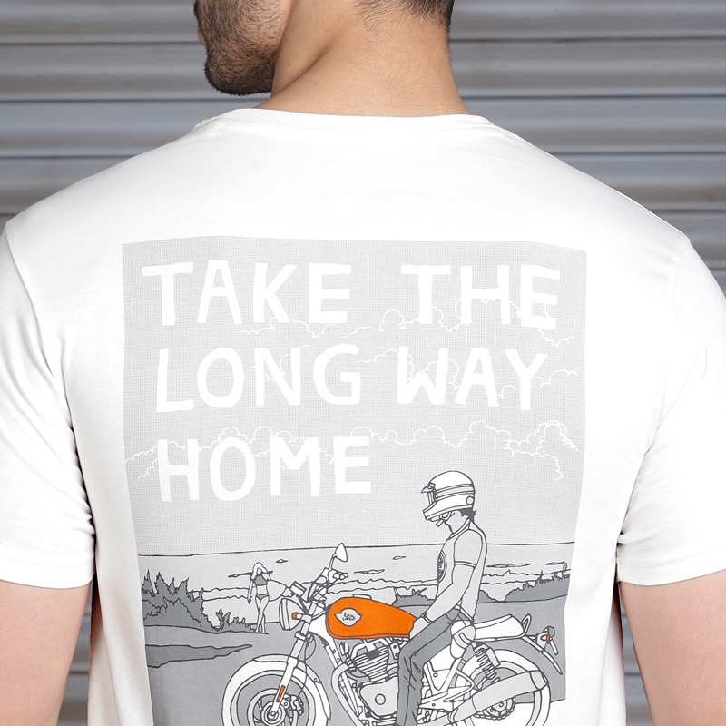 롱웨이 홈 화이트 티셔츠 -2