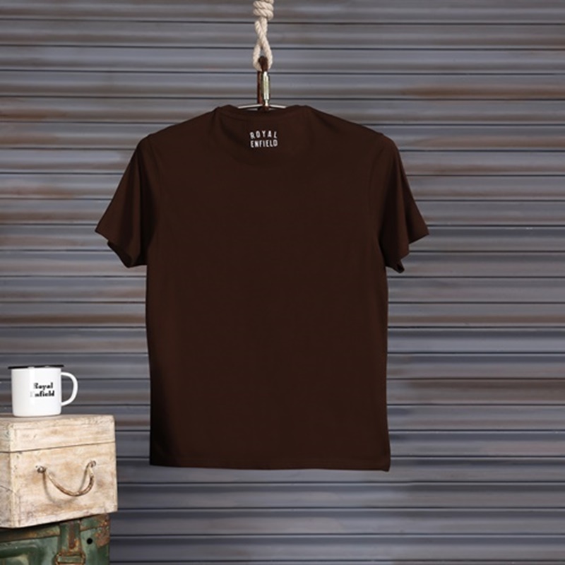 로얄 레이스드 브라운 티셔츠 -2